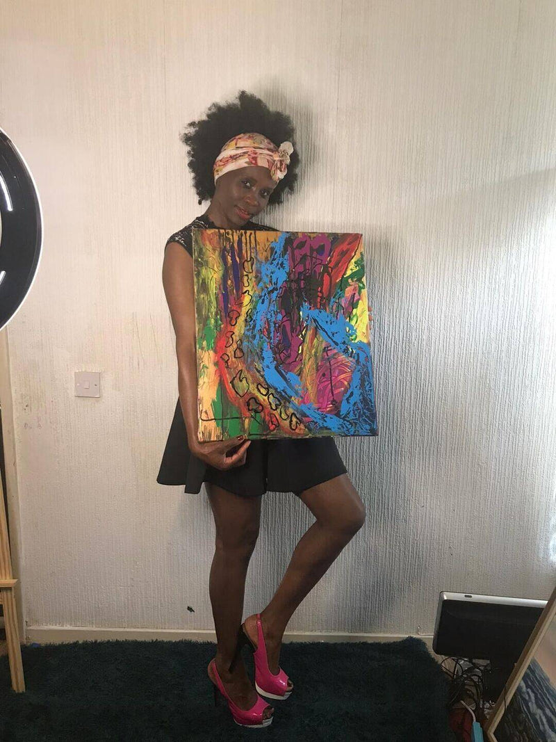 Abstract art on canvas 8 x 10 inches | Nenyasha Cherish Arts