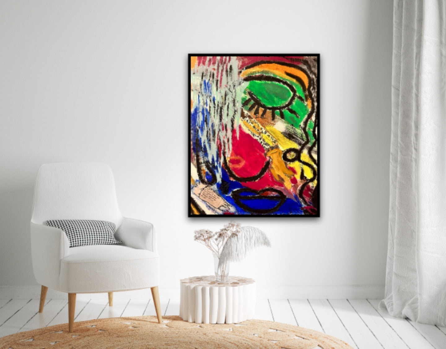 Original Abstract painting, Acrylic on canvas, Picasso Style, Modern Art, Cubism | 10 x 12inches | | Nenyasha Cherish Arts