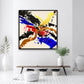 Large Abstract Bright Wall Art | The golden love | 24x24 inches | Nenyasha Cherish Arts