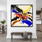 Large Abstract Bright Wall Art | The golden love | 24x24 inches | Nenyasha Cherish Arts