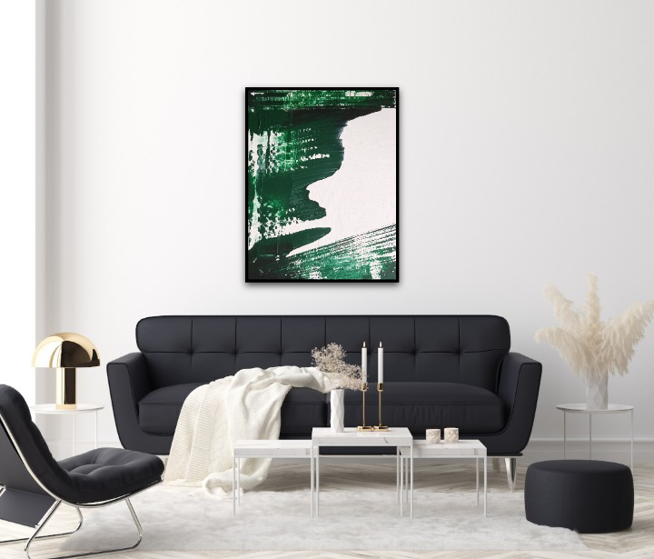 Green Abstract Wall Art | Roar | 16x20" | Nenyasha Cherish Arts