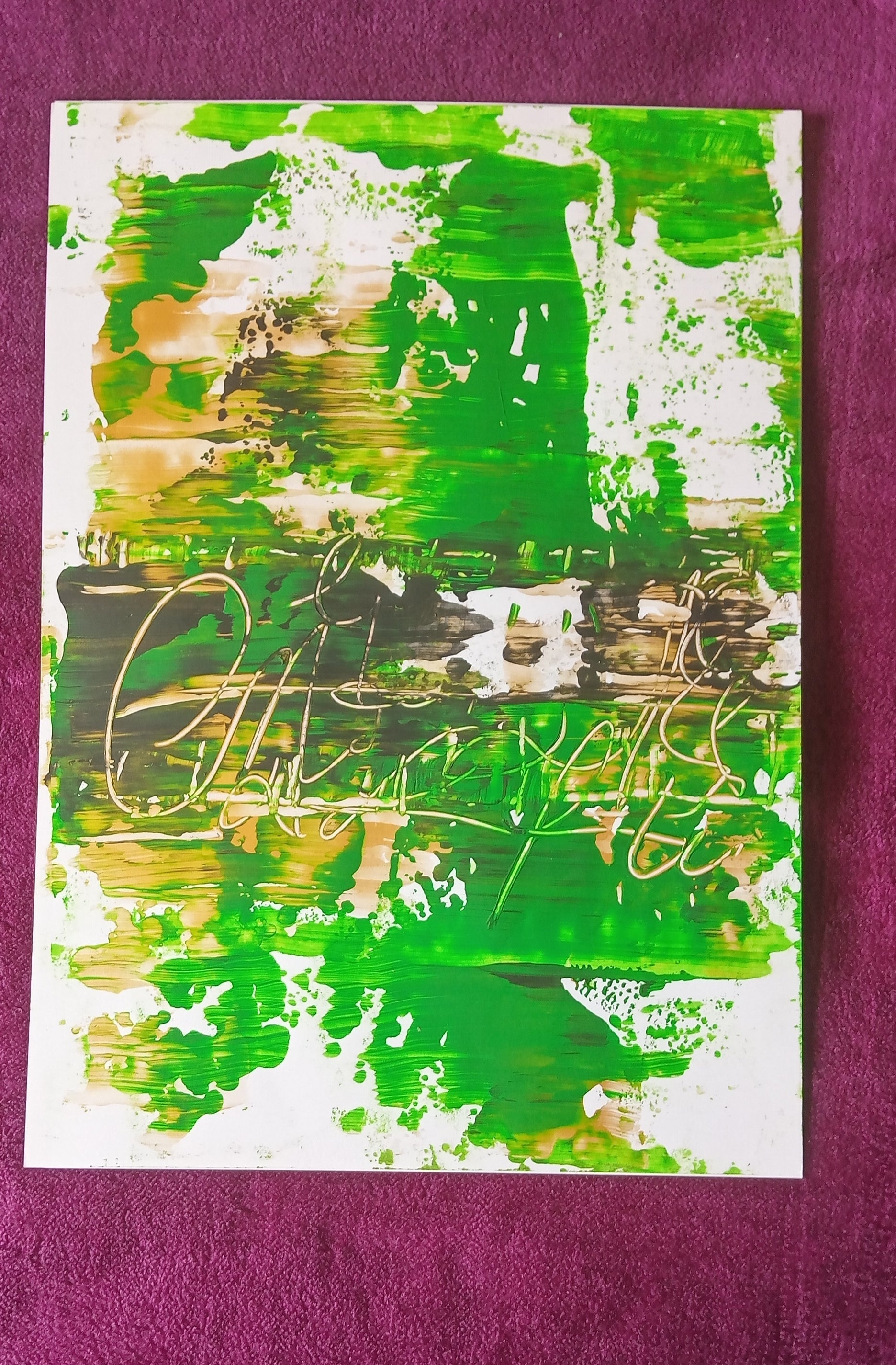 Abstract painting on card |The signature| 11x16 inches | Nenyasha Cherish Arts