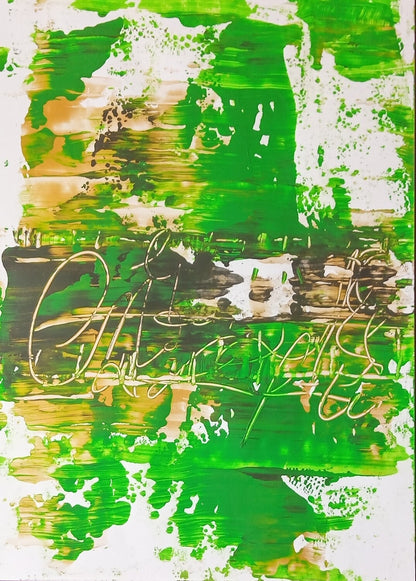 Abstract painting on card |The signature| 11x16 inches | Nenyasha Cherish Arts