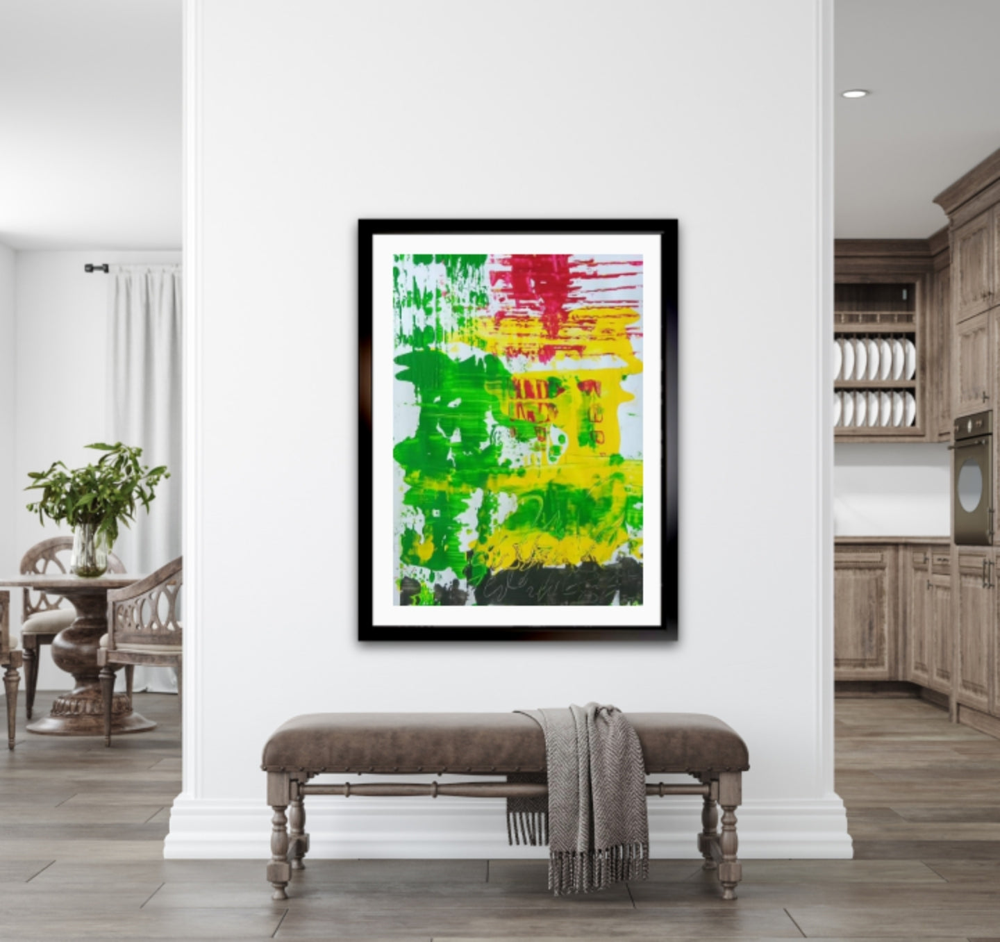 Abstract art minimalist Home warming gift Abstract art framed New home gift for couple 11x16inches | Nenyasha Cherish Arts