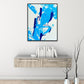 Blue Acrylic canvas Wall Art | Run | 10x8 inches | Nenyasha Cherish Arts