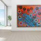 Blue and Orange Contemporary art | Be unique | 24x24" | Nenyasha Cherish Arts