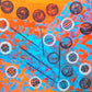 Blue and Orange Contemporary art | Be unique | 24x24" | Nenyasha Cherish Arts