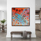 Blue and Orange Contemporary art | Be unique | 24x24" | Nenyasha Cherish Arts