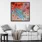 Blue and Orange Contemporary art | Be unique | 24x24" | Nenyasha Cherish Arts