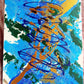 "Boho Blue & Gold Abstract Art - Handmade Acrylic Wall Decor for Living Room - Unique Gift " "Abstract Blue and Gold Wall Art - Handcrafted Boho Painting - Gift-Worthy Home 16x20 inches | Nenyasha Cherish Arts