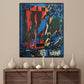Mixed media art | Blue framed mixed media art | Nenyasha Cherish Arts