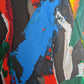 Mixed media art | Blue framed mixed media art | Nenyasha Cherish Arts