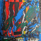 Mixed media art | Blue framed mixed media art | Nenyasha Cherish Arts