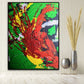 Red Abstract Wall Art | 16x12 inches | | Nenyasha Cherish Arts