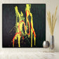 Large Yellow Original art | Abstract art on canvas| 24x24" | Nenyasha Cherish Arts