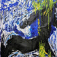 |Vibrant Mixed Media Collage Painting" "Colorful Acrylic Art Print Decor" "Unique Handmade Mixed Media -43 x 47 inches | Nenyasha Cherish Arts