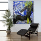 |Vibrant Mixed Media Collage Painting" "Colorful Acrylic Art Print Decor" "Unique Handmade Mixed Media -43 x 47 inches | Nenyasha Cherish Arts