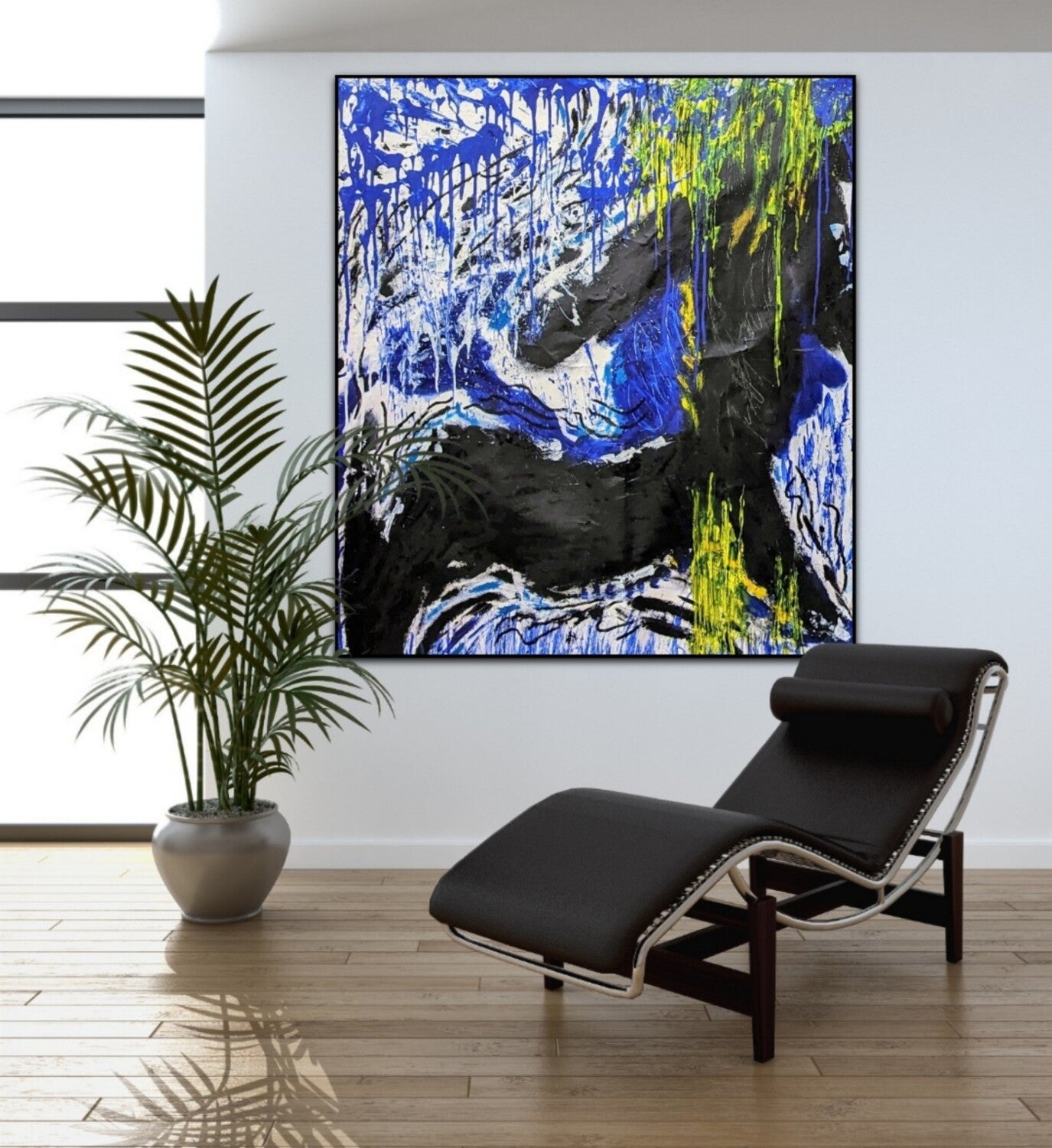 |Vibrant Mixed Media Collage Painting" "Colorful Acrylic Art Print Decor" "Unique Handmade Mixed Media -43 x 47 inches | Nenyasha Cherish Arts