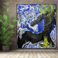 |Vibrant Mixed Media Collage Painting" "Colorful Acrylic Art Print Decor" "Unique Handmade Mixed Media -43 x 47 inches | Nenyasha Cherish Arts