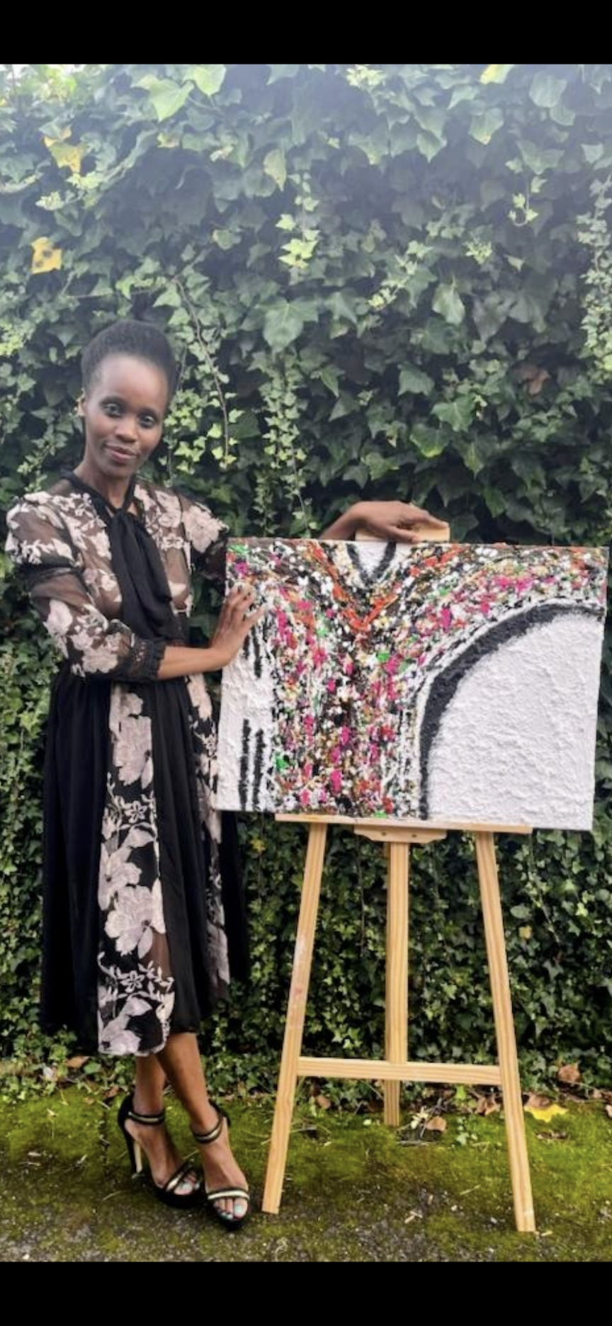 Large mixed media canvas art | white textured art | 30 x 22 inches | Nenyasha Cherish Arts