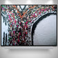 Large mixed media canvas art | white textured art | 30 x 22 inches | Nenyasha Cherish Arts