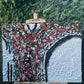 Large mixed media canvas art | white textured art | 30 x 22 inches | Nenyasha Cherish Arts