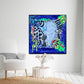 "Nature-Inspired Mixed Media Canvas in Green and Blue - Vibrant Textured Artwork" "Serene Green and Blue Mixed Media Canvas - Organic Nature-Inspired Art" "Textured Acrylic and Oil Art - Vibrant blue | Nenyasha Cherish Arts